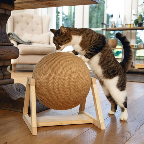 Designed By Lotte - Designed by Lotte Globe à gratter sur pied pour chat Xem 34x30x35,5 cm - Arbre à chat