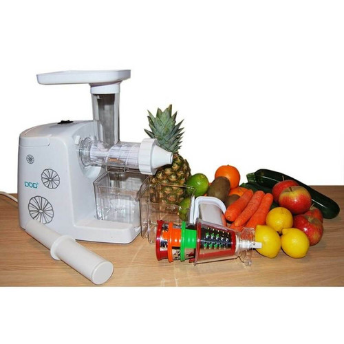 Desineo Slow Juicer 80t/min extracteur pour Jus de fruit et de légumes avec râpe offerte