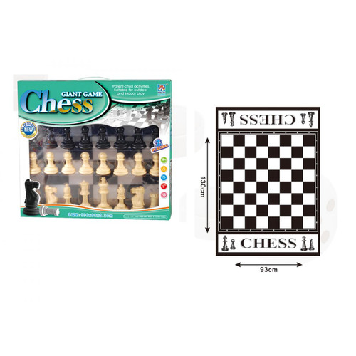 Devessport - Tapisserie de jeu d’échecs - Mesures: 130 x 93 x 0,3 cm - pièces de 15cm - 2 joueurs - Devessport Devessport  - Devessport