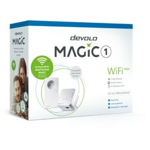 Devolo - Kit de démarrage 2 adaptateurs CPL Devolo Magic 1 WiFi mini Blanc - Répéteur Wifi CPL