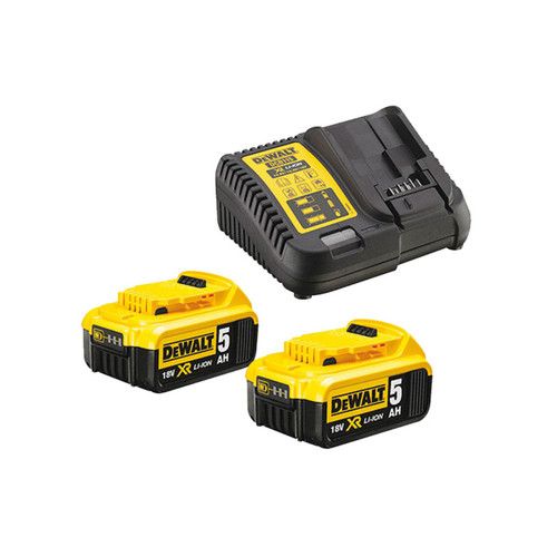 Dewalt - Pack 2 batteries 18v 5ah + chargeur - DEWALT Dewalt  - Marchand Fobi