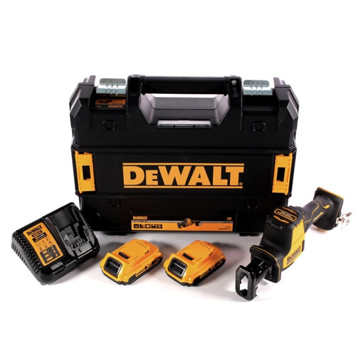 Dewalt - DeWalt DCS 369 D2 Scie sabre sans fil 18 V + 2x batterie 2,0 Ah + chargeur + TSTAK Dewalt  - Outillage électroportatif