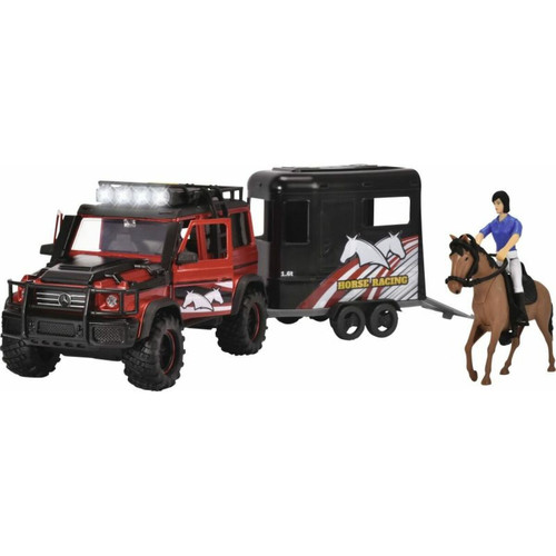Voitures Dickie Toys Dickie Toys Set de remorques à Cheval, Try me - Roue Libre MB AMG