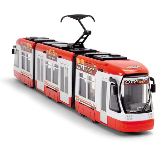 Dickie Toys - Dickie Toys 203749017310 City Liner Tram Tram Tram Train Rouge 46 cm - Maquettes & modélisme