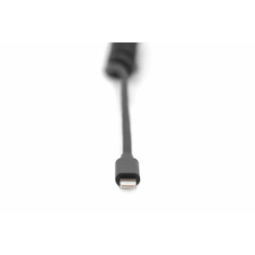 Câble Lightning DIGITUS USB 2.0 - Câble spiralé USB - A vers Lightning - USB 2.0, PD 20W Max - Certifié MFI
