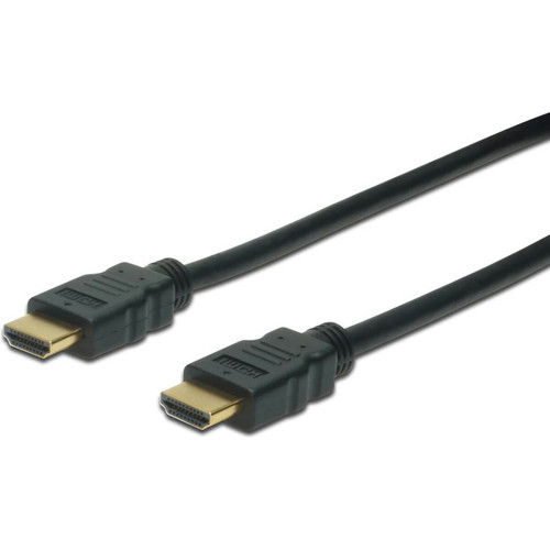 Câble antenne Digitus DIGITUS Cable HDMI male/male - Fiche OR 5m noir