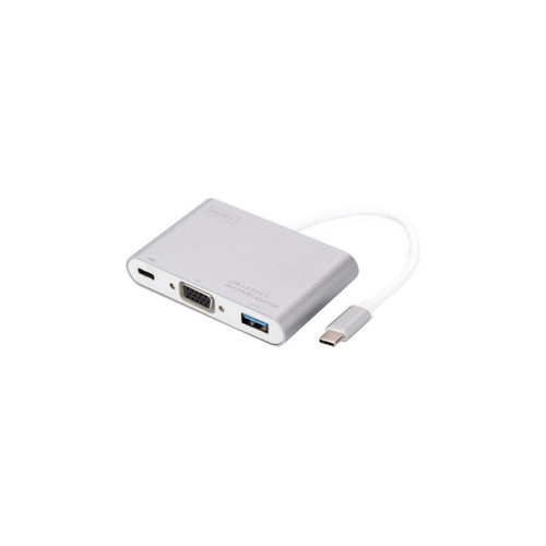 Digitus - DIGITUS Adaptateur multiport USB 3.0 - VGA, blanc () Digitus  - Bonnes affaires Hub