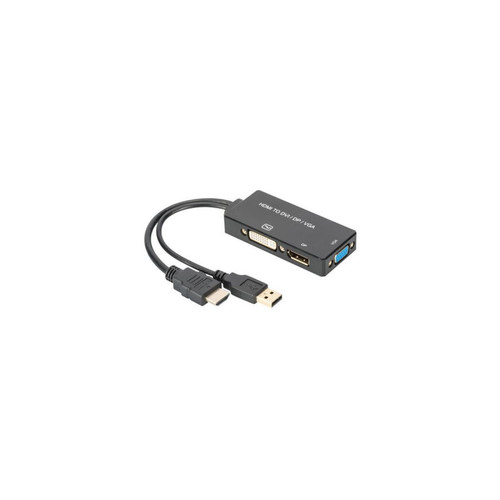 Digitus - DIGITUS Convertisseur HDMI 3 en 1, HDMI - DP+DVI+VGA, 0,2 m () Digitus  - Marchand Stortle