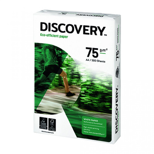 Discovery - Ramette papier Discovery faible grammage A4 75 gr - 500 feuilles - blanc - Lot de 5 Discovery - Papier Photo A4