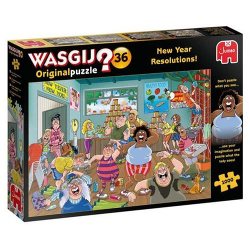 Diset - Puzzle 1000 pièces Diset Wasgij Original 36 New Year Resolutions ! Diset  - Calendrier de l'avent original Jeux & Jouets
