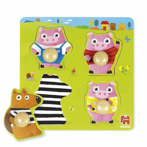 Diset - Puzzle enfant en bois Diset Three Little Pigs Diset - Puzzles
