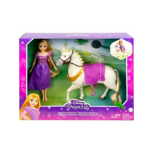 Poupées Princesse Disney - Coffret Raiponce Et Maximus - Poupées Mannequins - 3 Ans Et +