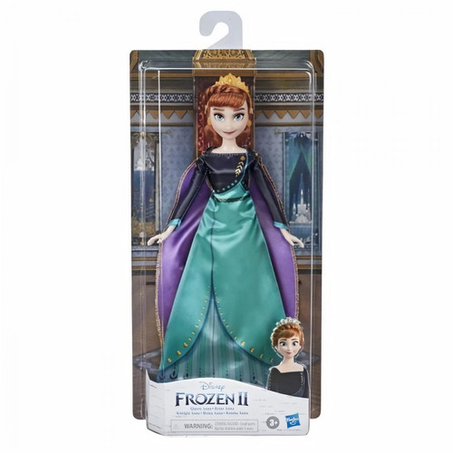 Disney Frozen - Disney La Reine des Neiges 2 – Poupee Princesse Disney Anna en tenue de Reine - 27 cm - Princ