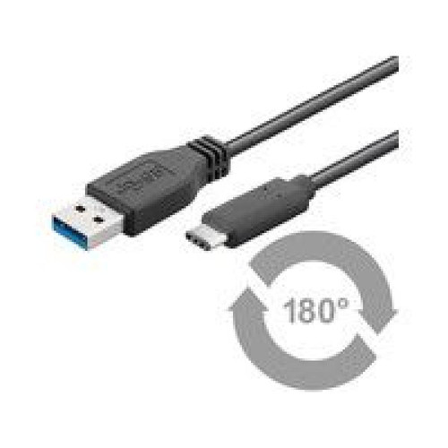 Disney - Microconnect – USB3.1 Gen1, 0.15 m M-M Black Disney  - Câble antenne