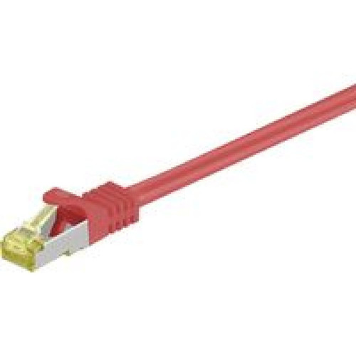 Disney - RJ45 patch cord S/FTP (PiMF), w. CAT 7 raw cable 1.5m Red 4x2xAWG 26, CU Disney  - Cable ethernet cat 7