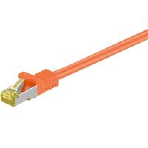 Disney - RJ45 patch cord S/FTP (PiMF), w. CAT 7 raw cable 2m Orange 4x2xAWG 26, CU Disney  - Cable ethernet 2m