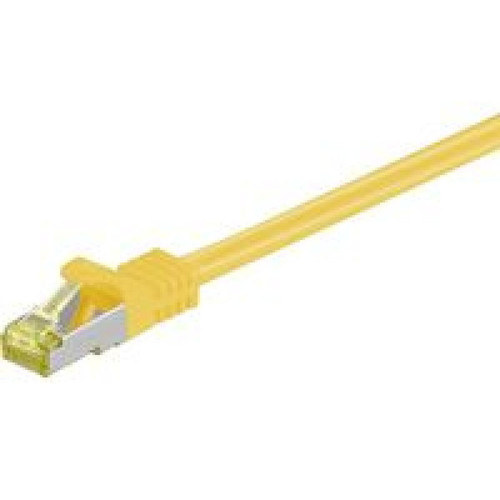 Disney - RJ45 patch cord S/FTP (PiMF), w. CAT 7 raw cable 2m Yellow 4x2xAWG 26, CU Disney  - Cable ethernet cat 7
