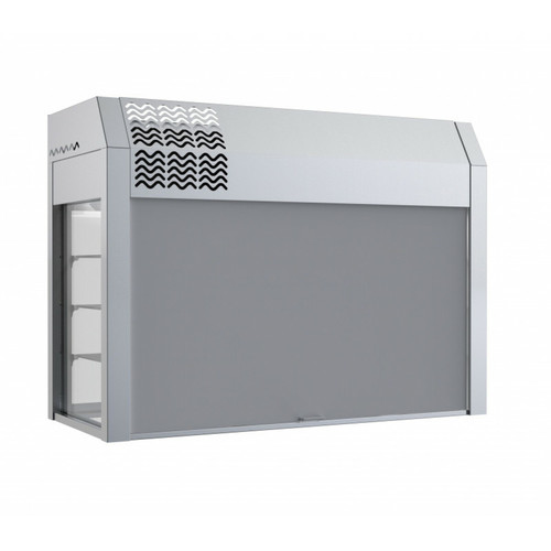 Réfrigérateur DISTFORM Vitrine Réfrigérée 3 niveaux 4 GN 1/1 avec Cuve et Rideau Thermique - Distform