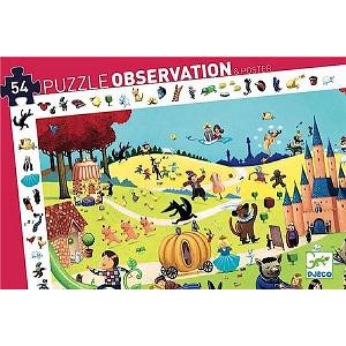 Djeco - Puzzle Observation 54p Les Contes Djeco  - Puzzles Djeco
