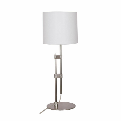 DKD Home Decor - Lampe de bureau DKD Home Decor Argenté Métal Blanc Moderne (23 x 23 x 64 cm) DKD Home Decor - Lampe cuivre Luminaires