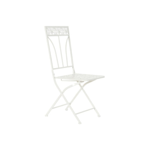 DKD Home Decor - Chaise de jardin DKD Home Decor Métal Blanc (40 x 48 x 93 cm) DKD Home Decor  - Maison
