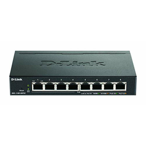 D-Link - D-Link DGS-1100-08PV2 commutateur réseau Géré L2/L3 Gigabit Ethernet (10/100/1000) Connexion Ethernet, supportant D-Link  - Bonnes affaires D link
