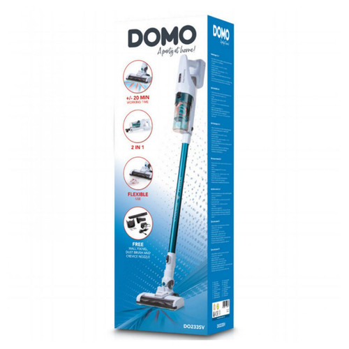 Domo Aspirateur balai 2en1 rechargeable 18.5v - do233sv - DOMO