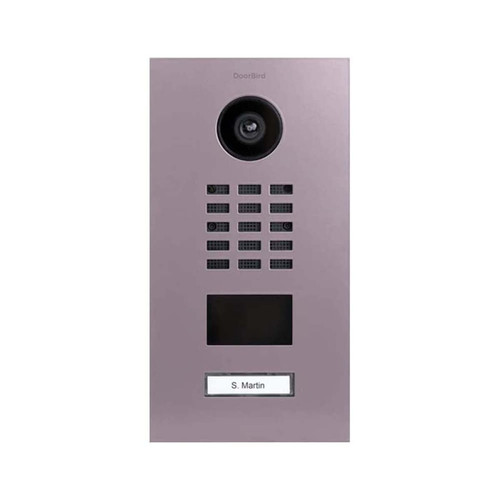 Doorbird - Portier vidéo IP D2101V RAL 4009 - Alarme maison avec camera smartphone