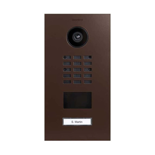 Doorbird - Portier vidéo IP D2101V RAL 8011 - Alarme maison avec camera smartphone