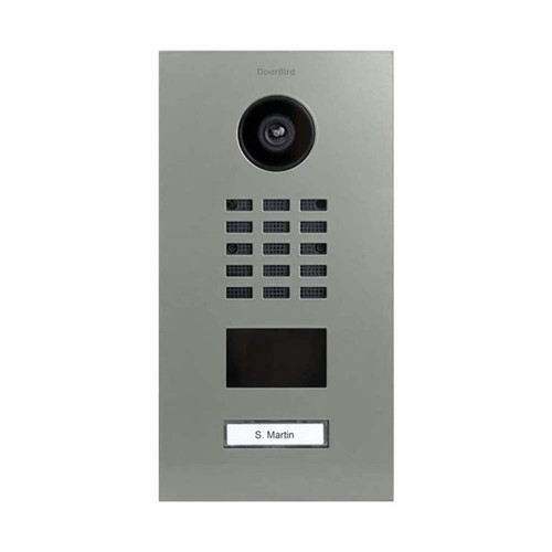 Doorbird - Portier vidéo IP D2101V RAL 9007 - Alarme maison avec camera smartphone