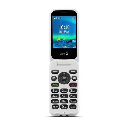 Smartphone Android Doro Doro 6880 4G Clapet - Noir / Blanc