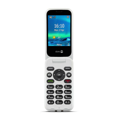 Doro - Téléphone sans fil Doro 6880 rouge/blanc Doro  - Téléphone fixe filaire