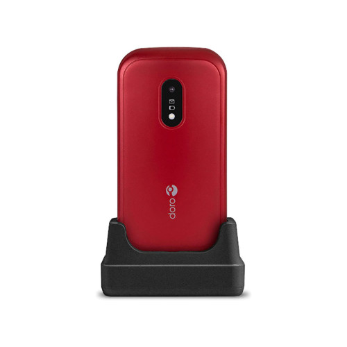 Doro - Doro 6040 Téléphone portable avec couvercle Dual SIM Rouge (Red/White) - Téléphone mobile