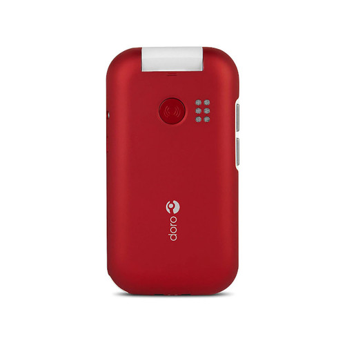 Doro Doro 6040 Téléphone portable avec couvercle Dual SIM Rouge (Red/White)