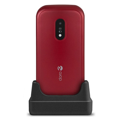 Doro - Doro 6040 (Double Sim, Clapet, 2.8'') - Rouge Doro   - Smartphone Android 16 go