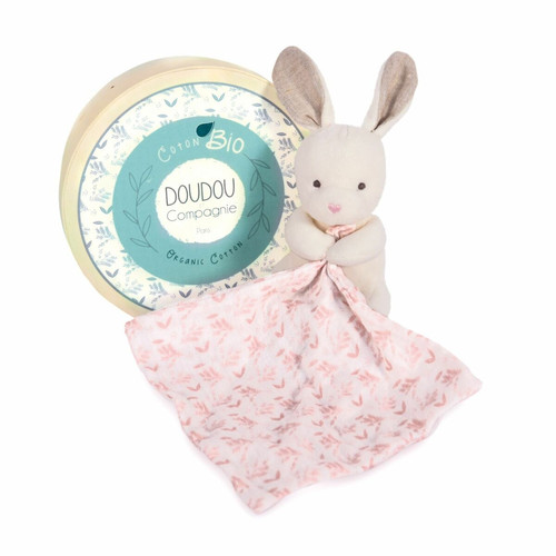 Doudou et compagnie - Doudou Botanic Pantin lapin 15 cm - Doudou et compagnie Doudou et compagnie  - Doudou lapin
