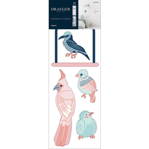 Draeger - Sticker mural Oiseaux et branches - nichoirs Draeger   - Draeger