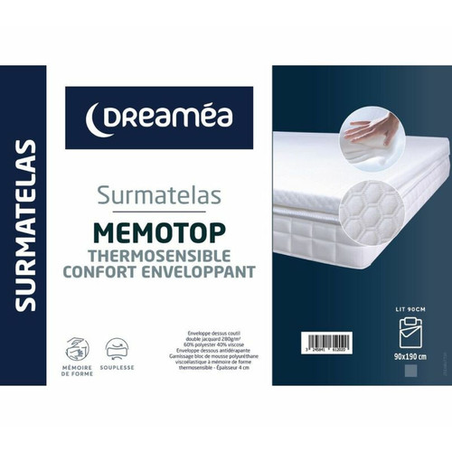 Dreamea Surmatelas 90x190 cm DREAMEA MEMOTOP