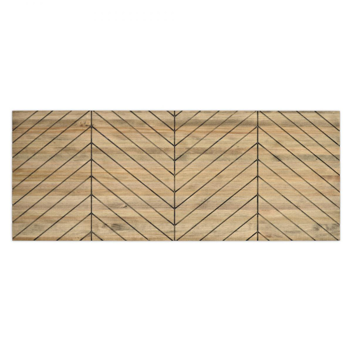 Ds Meubles Tête de lit en bois massif de pin. Chevron. 160X60x1,8cm  DS MEUBLES
