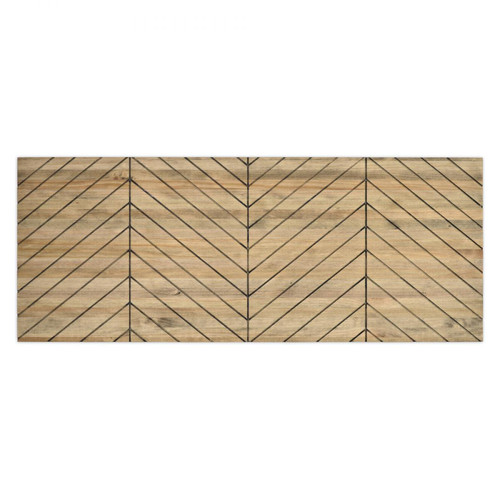 Ds Meubles - Tête de lit en bois massif de pin. Chevron. 160X60x1,8cm  DS MEUBLES - Têtes de lit Industriel