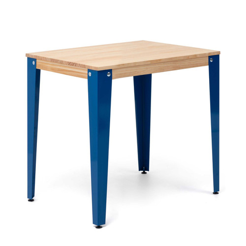 Ds Meubles - Table a Manger Lunds 59x59 Bleu-Naturel Ds Meubles  - Tables à manger