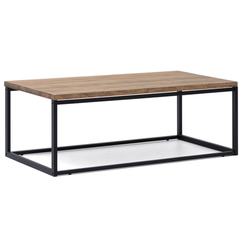 Ds Meubles - Table basse Icub U.  60x100x43 cm. Noir Ds Meubles  - Table basse style industriel