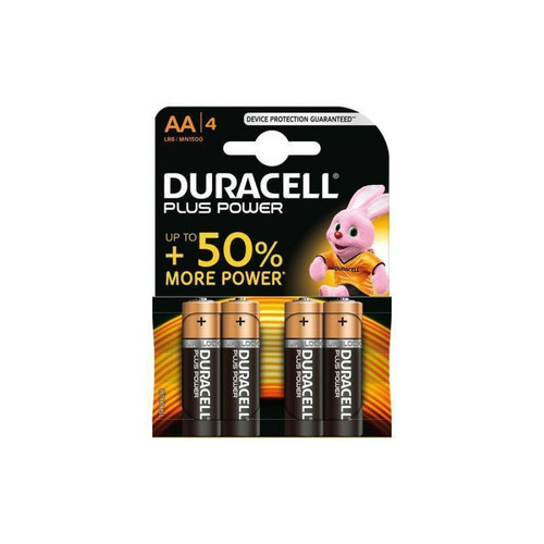 Piles standard Duracell DURACELL Pile AA LR06 pack de 4 Plus Power