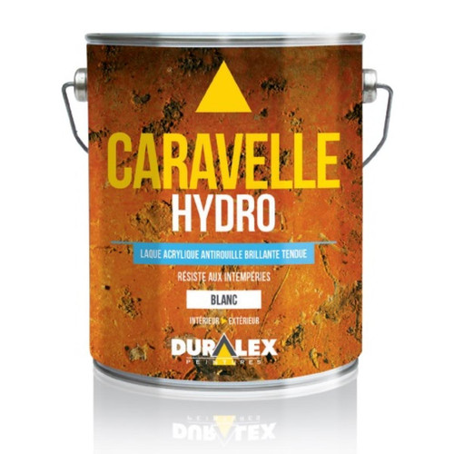 Duralex - Laque acrylique antirouille de finition Caravelle Hydro blanc 3L - DURALEX - 108300101 Duralex  - Peinture à l'huile