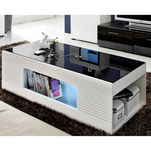 Dusine - Table basse illuminé LED et laqué, neuve Dusine   - Meubles TV, Hi-Fi Design