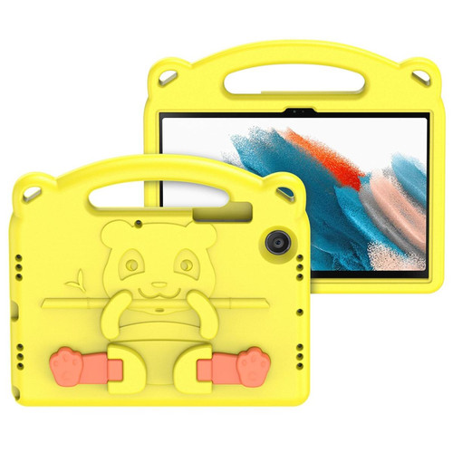 Dux Ducis - Coque en TPU DUX DUCIS style panda dessin animé eva avec béquille jaune pour votre Samsung Galaxy Tab A8 10.5 (2021) Dux Ducis  - Housse, étui tablette