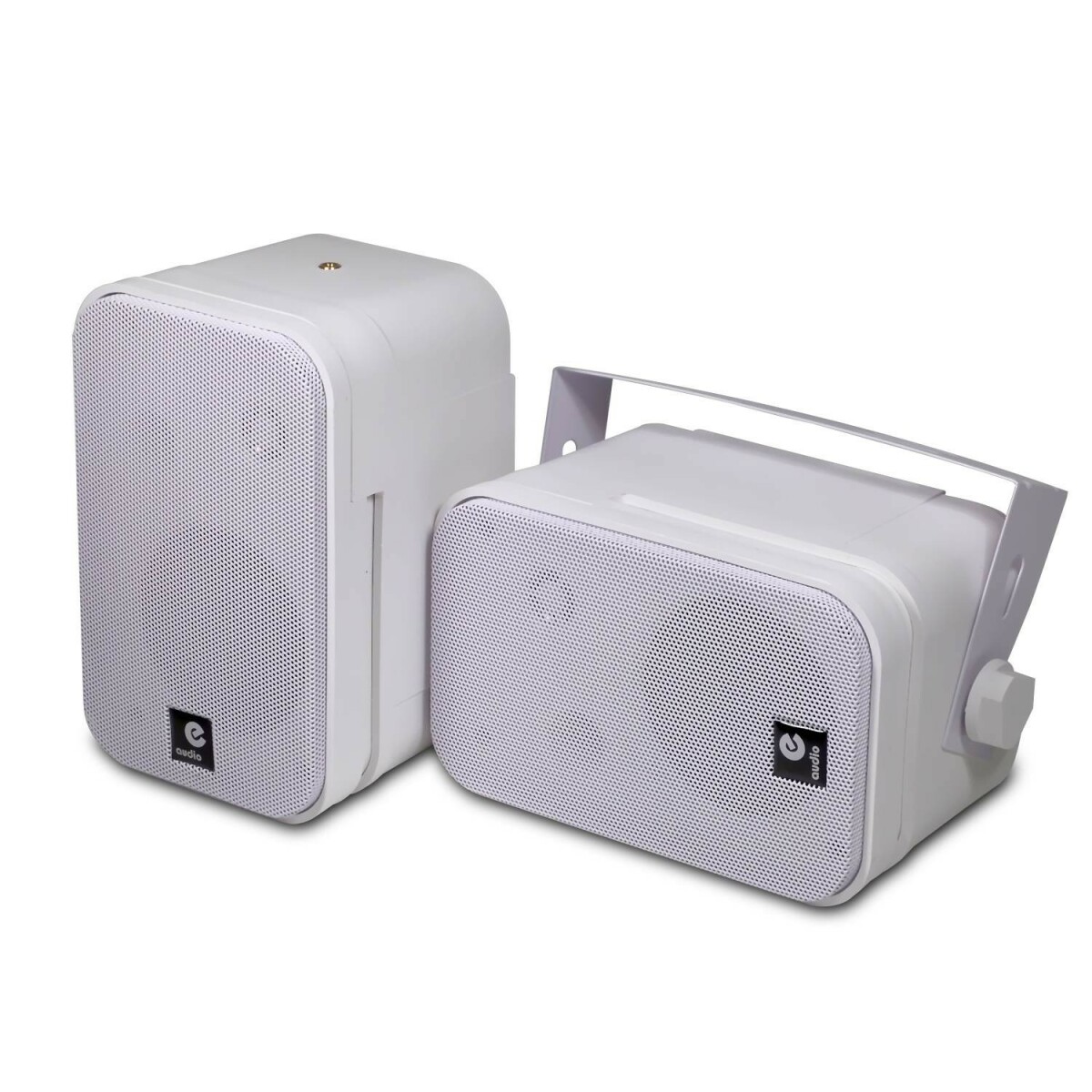 Enceintes Hifi E-Audio Paire de mini enceintes B418 100W blanches 3,5" 2 voies de haute qualité
