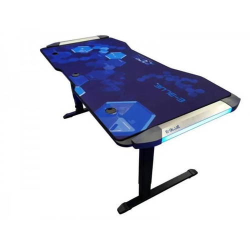 Bureau gamer Bureau Gamer King Size Smart LED RGB – E-BLUE - EGT576-S - Hauteur ajustable - Largeur 1m75