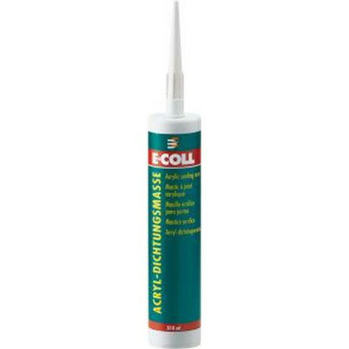 E-COLL - Acrylique, cartouche de 310 ml, Modèle : Cartouche de 310 ml, Couleur blanc E-COLL  - Mastic, silicone, joint