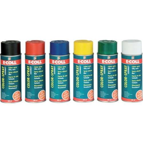 E-COLL - Spray colorant mat 400ml blanc E-COLL (Par 6) E-COLL  - Outillage à main